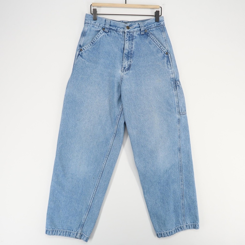 Rue 21 Jeans Mens 31x32 (28x29) Carpenter Relaxed Fit Utility Vintage Denim‎